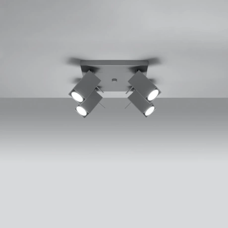 Lámpara de techo MERIDA 4 gris