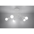 SUPEŁ 5 lámpara de araña blanca + 5X bombilla LED E27 3000K 7W 760lm