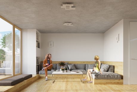 Plafond FABIANO + 3x Bombilla LED E27 4000K Fría 7,5W 650lm