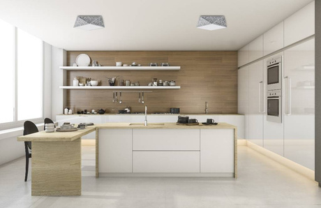 Plafond HEXA 45 CEKIN + 3x Bombilla LED E27 4000K Fría 7,5W 650lm