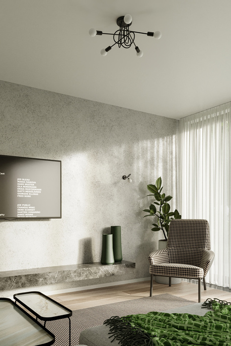 SUPEŁ 5 lámpara de araña negra + 5X bombilla LED E27 3000K 7W 760lm