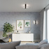Plafond FENIKS 2 wenge + 2x bombilla LED E27 3000K Cálida 7,5W 620lm