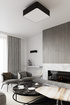 Plafond LOKKO 45 negro + 5x bombilla LED E27 4000K Fría 7,5W 650lm