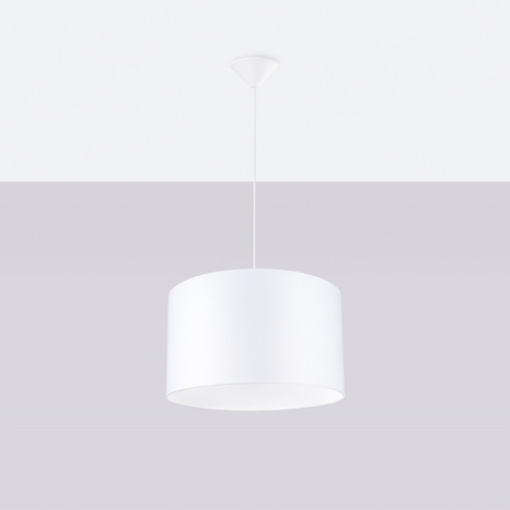 Lámpara colgante NOVA 40 blanca + 1 bombilla LED E27 4000K Frío 7,5W 690lm