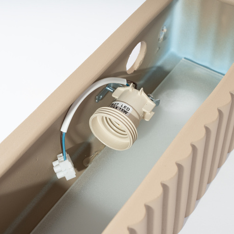 Aplique de cerámica RIGATA taupe