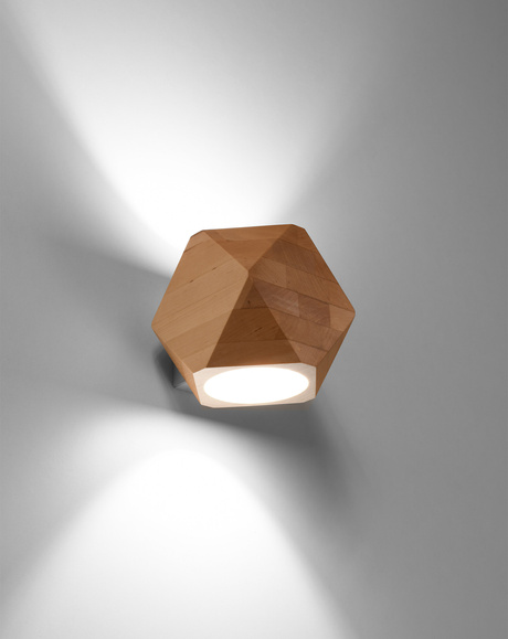 Aplique WOODY madera natural + 1x bombilla LED G9 3000K Warm 4.5W 510lm