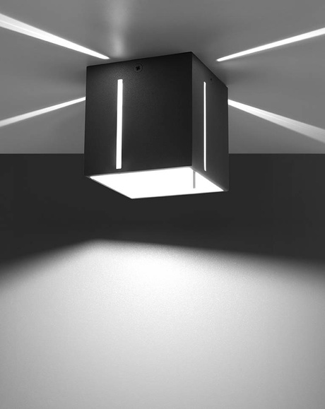 Plafond PIXAR gris + 1x bombilla LED G9 3000K Warm 4.5W 510lm