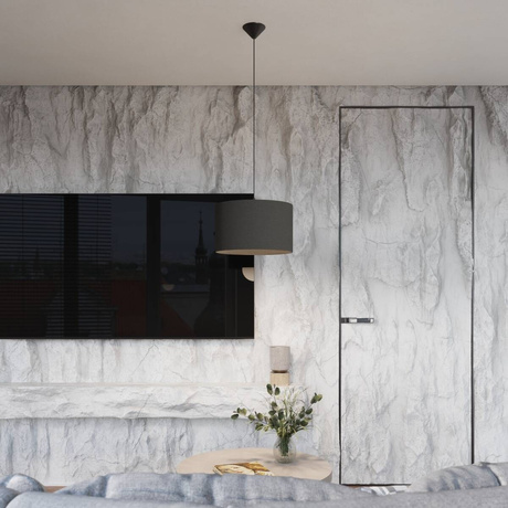 Lámpara colgante NOVA 40 negra + 1x bombilla LED E27 4000K Frío 7,5W 690lm