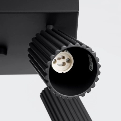 Lámpara de techo KARBON 4 negra