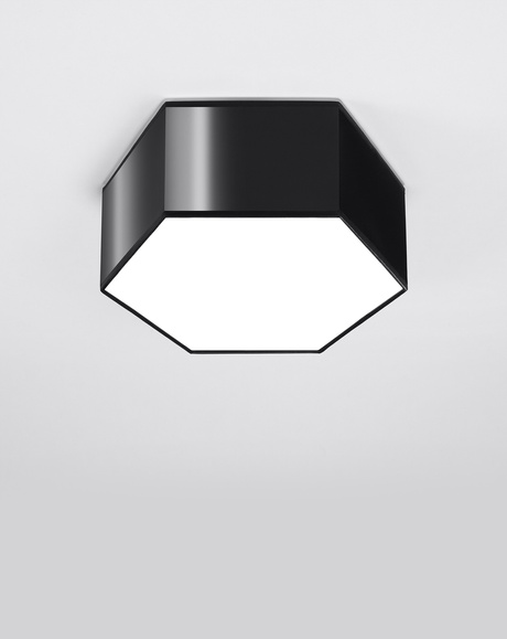 Plafond SUNDE 13 negro + 2x bombilla LED E27 4000K Fría 7,5W 650lm