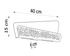 Aplique ALIZA blanco + bombilla LED G9 3000K Warm 4.5W 510lm
