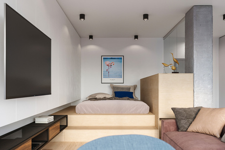 Plafond TIUBE negro + 1x bombilla LED GU10 AR111 3000K Cálido 12W 800lm