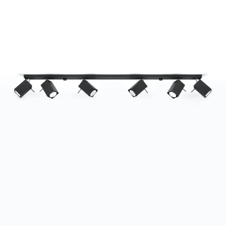 Lámpara de techo MERIDA 6L negra