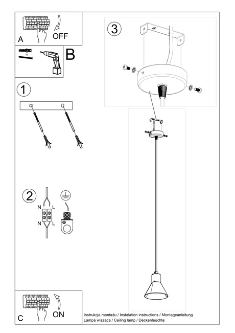 TALEJA 1 lámpara colgante negra [E27 + 1x bombilla LED E27 3000K Cálida 7,5W 620lm