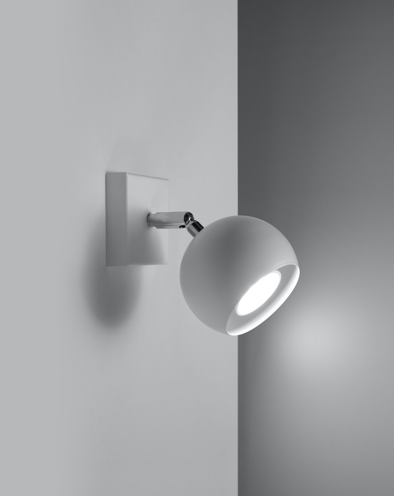Aplique OCULARE 1 blanco + 1x bombilla LED GU-10 3000K Cálido 7W 620lm