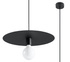 Lámpara colgante FLAVIO negra + 1x bombilla LED E27 3000K Cálida 7,5W 620lm