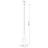 Lámpara colgante NICUS 1 blanco + 1x bombilla LED E27 3000K 7W 760lm