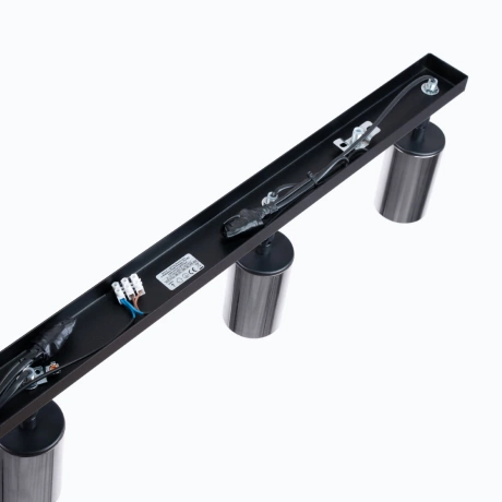 Lámpara de techo WINX 4L negro/cromo