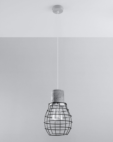 Lámpara colgante LUGO + 1x bombilla LED E27 4000K Fría 7,5W 650lm
