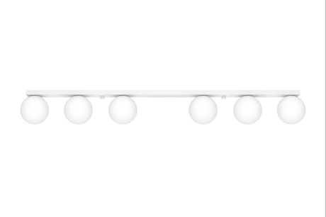 Plafond YOLI 6 blanco + 6x Bombilla LED G9 4000K Fría 4,5W 460lm