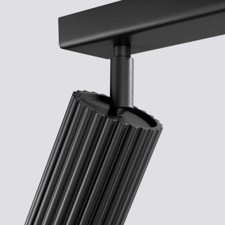 Lámpara de techo KARBON 6L negra