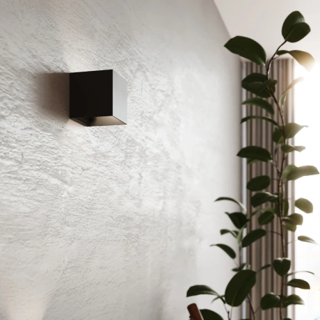 Aplique LUCA negro LED IP54