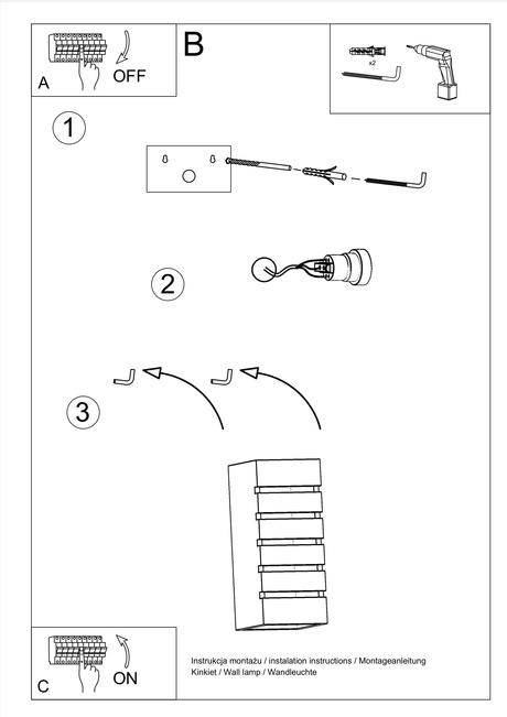Aplique de cerámica SAMIR blanco + 1x bombilla LED E27 3000K Warm 7.5W 620lm