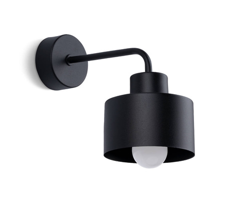 Aplique SAVAR 1 negro + 1x bombilla LED E27 3000K Warm 7.5W 620lm