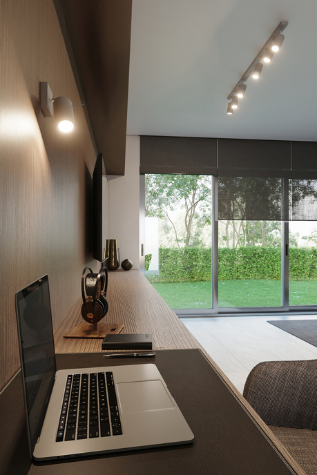 Plafond RING 3 gris + 3x Bombilla LED GU-10 4000K Fría 7W 630lm