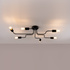 Lámpara de araña VECTOR 6 negra + 6X bombilla LED E27 3000K 7W 760lm