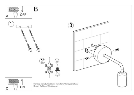 Aplique DUOMO + 1x bombilla LED E27 4000K Fría 7,5W 650lm