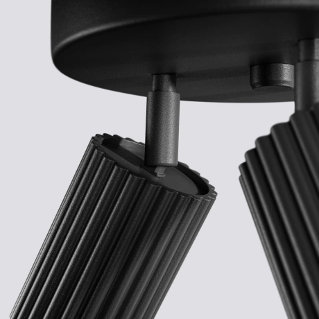 Lámpara de techo KARBON 3P negra