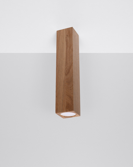 Plafond KEKE 30 roble + 1x bombilla LED GU-10 4000K Fría 7W 630lm