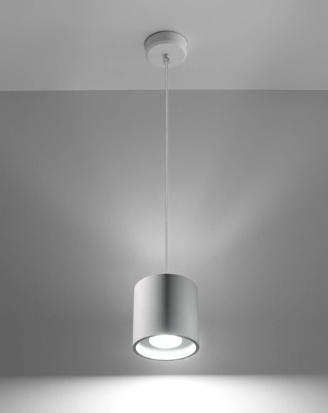 Lámpara colgante ORBIS 1 blanco + 1x bombilla LED GU-10 4000K Fría 7W 630lm