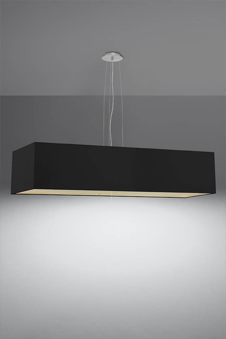 Araña SANTA 120 negra + 5x bombilla LED E27 4000K Fría 7.5W 650lm