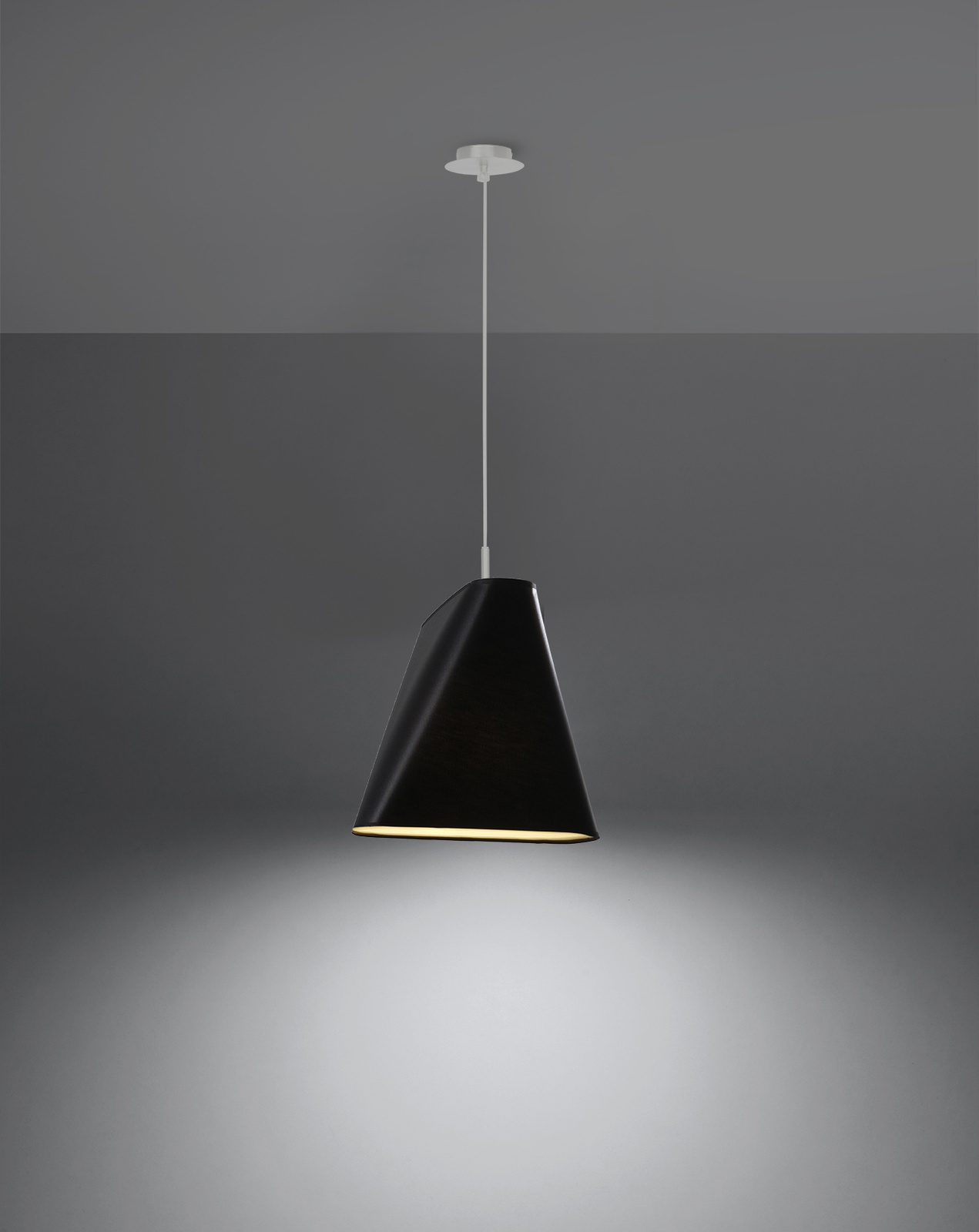 Lámpara de araña BLUM 1 negra + 1x bombilla LED E27 3000K Cálida 7,5W 620lm