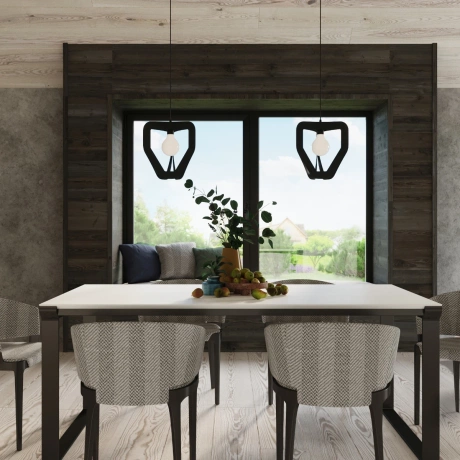 Lámpara colgante TRES negro