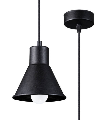 TALEJA 1 lámpara colgante negra [E27 + 1x bombilla LED E27 3000K Cálida 7,5W 620lm