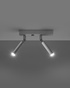 Plafond EYETECH 2 blanco + 2x bombilla LED G9 3000K Cálido 4,5W 510lm