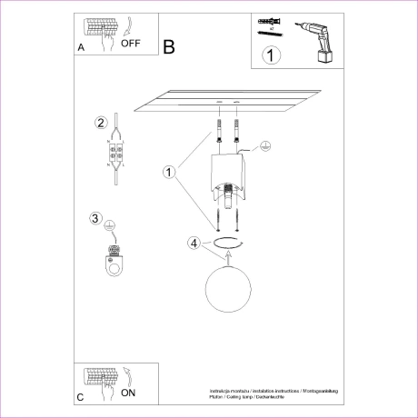 Lámpara de techo SOLIS madera natural