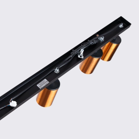 Lámpara de techo WINX 6L negro/cobre