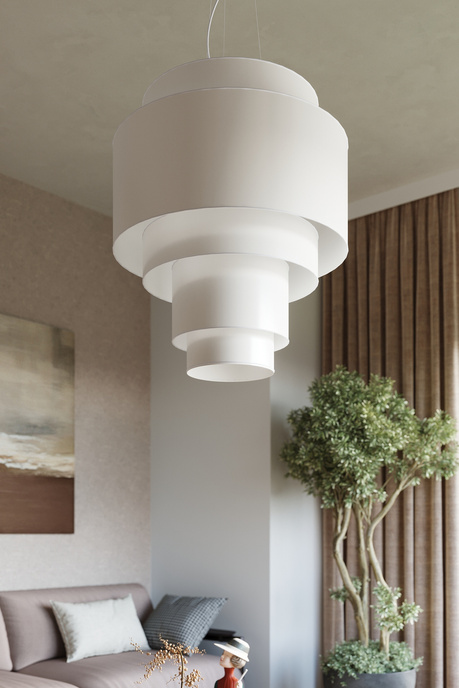 Lámpara de araña REFLEXION 50 blanca + 5 bombillas LED E27 3000K Cálida 7,5W 620lm