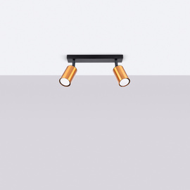 Lámpara de techo WINX 2 negro/cobre