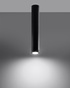 Plafond LAGOS 40 negro + 1x bombilla LED GU-10 4000K Fría 7W 630lm