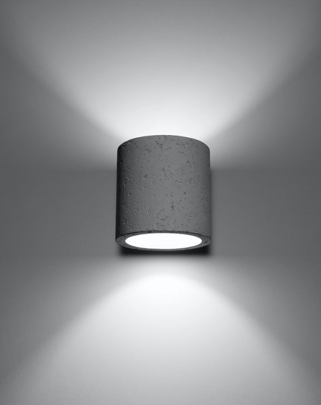 Aplique ORBIS hormigón + 1x bombilla LED G9 3000K Warm 4.5W 510lm