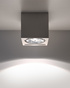 SEIDA cerámica plafond blanco + 1x bombilla LED GU-10 3000K Cálido 7W 620lm