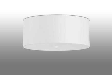 Plafond OTTO 70 blanco + 6x Bombilla LED E27 3000K Cálida 7,5W 620lm