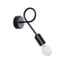 Aplique SUPEŁ negro + 1X bombilla LED E27 3000K 7W 760lm