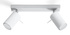 Plafond RING 2 blanco + 2x bombilla LED GU-10 4000K Fría 7W 630lm