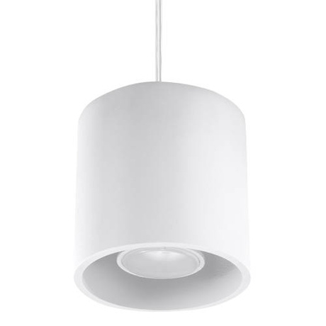 Lámpara colgante ORBIS 1 blanco + 1x bombilla LED GU-10 4000K Fría 7W 630lm